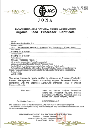 Organic Certification for Processed Food Producer